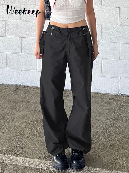 women's pants capris weekeep y2k cargo drawstring low rise baggy straight casual women streetwear all match trousers harajuku 90s leggi, Black;white
women's pants capris weekeep y2k cargo drawstring low rise baggy straight casual women streetwear all match trousers harajuku 90s leggi, Black;white