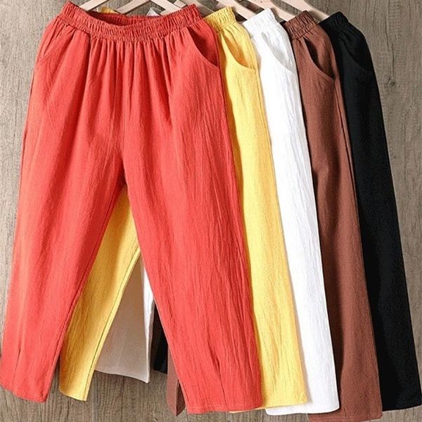 women's pants capris cotton linen pants women spring summer large size solid color harem pants elastic waist loose casual woman's, Black;white
women's pants capris cotton linen pants women spring summer large size solid color harem pants elastic waist loose casual woman's, Black;white