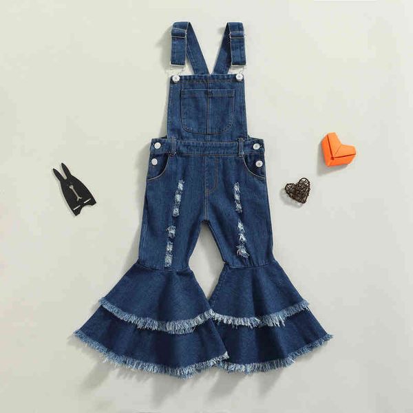 rompers 27y fashion toddler baby girls clothes solid color sleeveless denim overall jumpsuit summer jarretel flare pants outfit j220922, Blue
rompers 27y fashion toddler baby girls clothes solid color sleeveless denim overall jumpsuit summer jarretel flare pants outfit j220922, Blue
