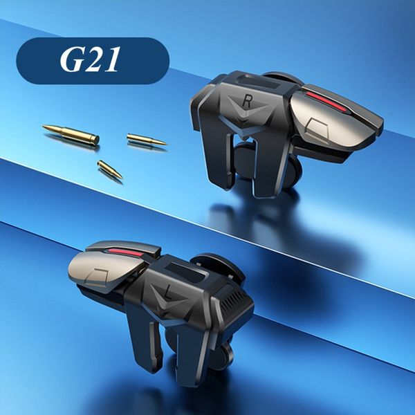 Image of G21 Mobile Phone Game Trigger for PUBG Gaming Controller Aim Shooting L1 R1 Alloy Key Button for IPhone Android Gamepad Joystick