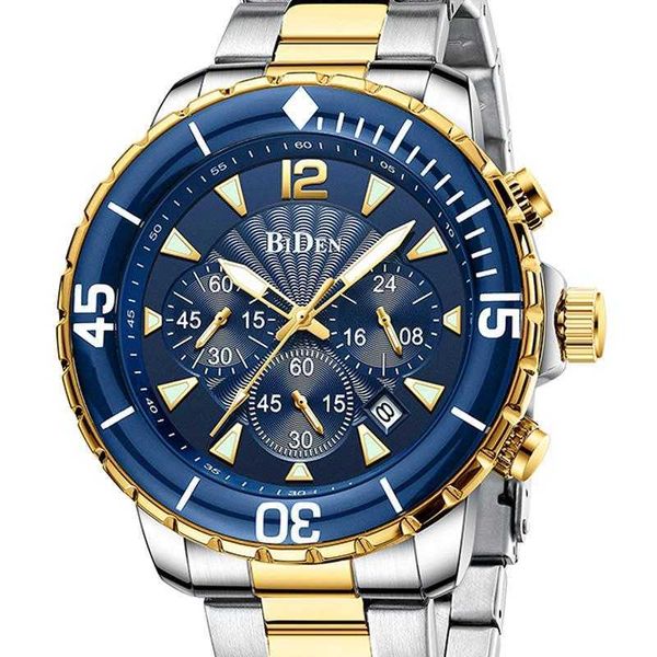 wristwatches biden men's watches luxury brand rotate mix color dial chronograph man quartz wristwatch stainless steel sport casual gift, Slivery;brown
wristwatches biden men's watches luxury brand rotate mix color dial chronograph man quartz wristwatch stainless steel sport casual gift, Slivery;brown