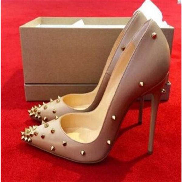fashion and high qual new genuine leather heels shoes pointed toe women pumps rivet studded for wedding party dress stiletto woman2813, Black
fashion and high qual new genuine leather heels shoes pointed toe women pumps rivet studded for wedding party dress stiletto woman2813, Black