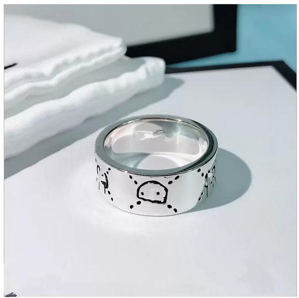 sterling silver platinum plated skull band ring men's and women's fashion luxury designer rings classic never fade
sterling silver platinum plated skull band ring men's and women's fashion luxury designer rings classic never fade