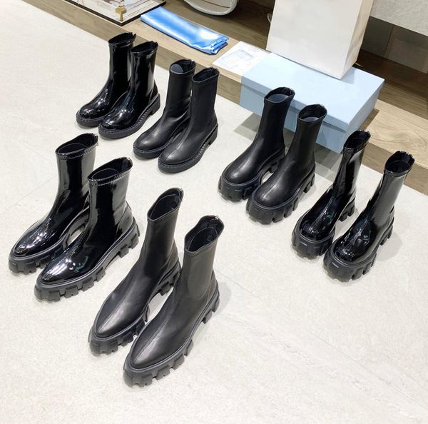 designer boots women black leather boot winter casual shoes platform martin booties splicing stretch round toe pointed shoes size35-40
designer boots women black leather boot winter casual shoes platform martin booties splicing stretch round toe pointed shoes size35-40