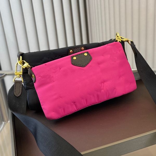 2ps cotton bag winter shoulder crossbody bags women handbag thread letter gold hardware coin purse hand clutch wallets removable wide strap
2ps cotton bag winter shoulder crossbody bags women handbag thread letter gold hardware coin purse hand clutch wallets removable wide strap