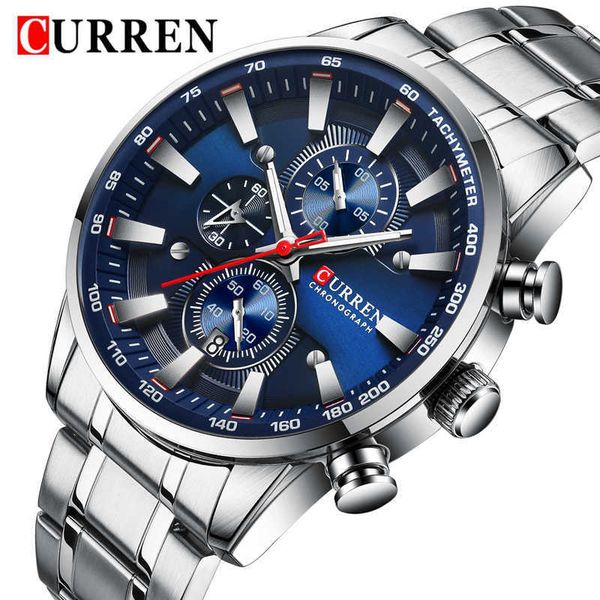 wristwatches curren man wristwatch chronograph men watch military brand luxury silver blue business stainless steel sport male clock 8351 09, Slivery;brown
wristwatches curren man wristwatch chronograph men watch military brand luxury silver blue business stainless steel sport male clock 8351 09, Slivery;brown