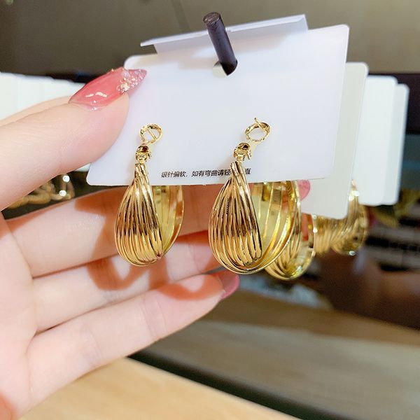 exaggerated twisted circle hoop earring women ladies simple gold plated dangle earrings s925 silver pin ear jewelry 2022 new, Golden;silver
exaggerated twisted circle hoop earring women ladies simple gold plated dangle earrings s925 silver pin ear jewelry 2022 new, Golden;silver