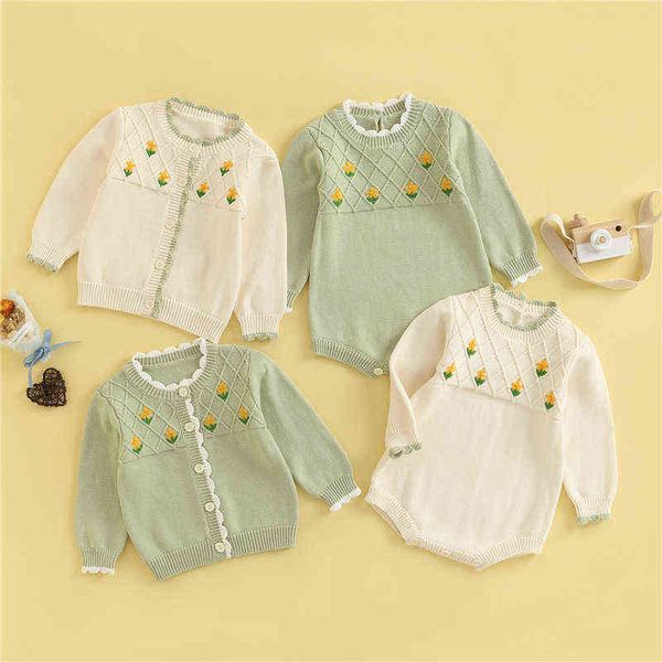 rompers 024m newborn baby girls knitted sweater romper long sleeve button warm autumn winter toddler clothes jumpsuits j220922, Blue
rompers 024m newborn baby girls knitted sweater romper long sleeve button warm autumn winter toddler clothes jumpsuits j220922, Blue