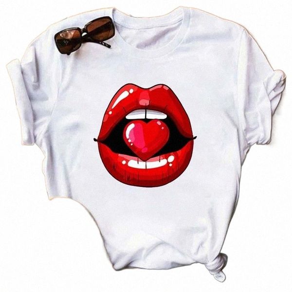 women's t-shirt women t shirt red lip shoes print harajuku leisure fashion aesthetic tshirt funny tees female t-shirts woman clothes 11, White
women's t-shirt women t shirt red lip shoes print harajuku leisure fashion aesthetic tshirt funny tees female t-shirts woman clothes 11, White