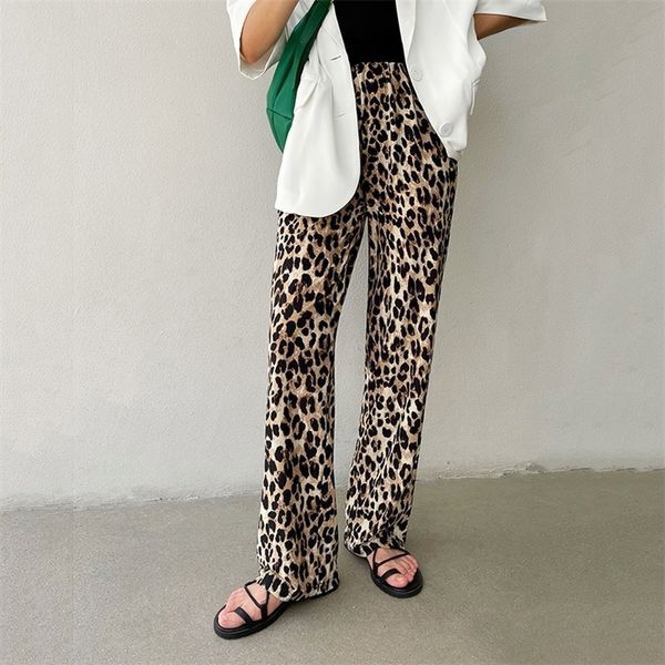 women's pants capris korean leopard print wide leg pants women summer high waist punk style thin pants long trousers pantalon femme 220, Black;white
women's pants capris korean leopard print wide leg pants women summer high waist punk style thin pants long trousers pantalon femme 220, Black;white