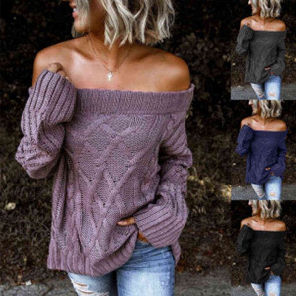 women's sweaters 2020 elegant knitted slash neck solid sweater women jumper autumn winter sweater long sleeve female sweaters sweater w, White;black
women's sweaters 2020 elegant knitted slash neck solid sweater women jumper autumn winter sweater long sleeve female sweaters sweater w, White;black