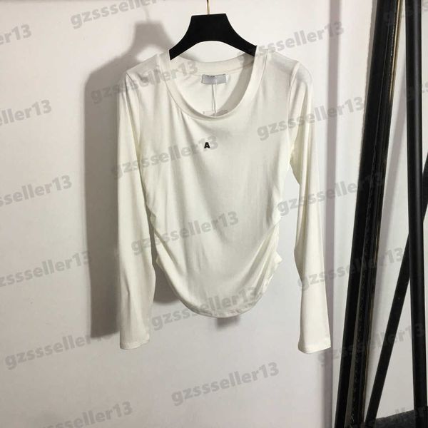 womens t-shirts chest letter logo print designer gathered slim long sleeve bottoming shirt t-shirt luxury women clothing 0912, White
womens t-shirts chest letter logo print designer gathered slim long sleeve bottoming shirt t-shirt luxury women clothing 0912, White