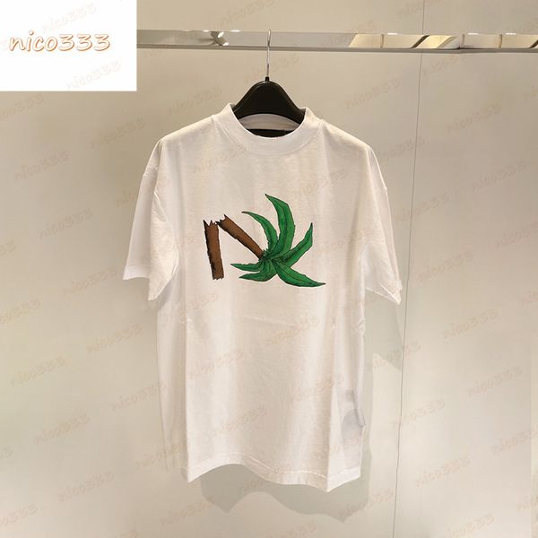 23ss new t shirt broken coconut tree on the chest cotton round neck letter print loose and versatile mens women short sleeve, White;black
23ss new t shirt broken coconut tree on the chest cotton round neck letter print loose and versatile mens women short sleeve, White;black