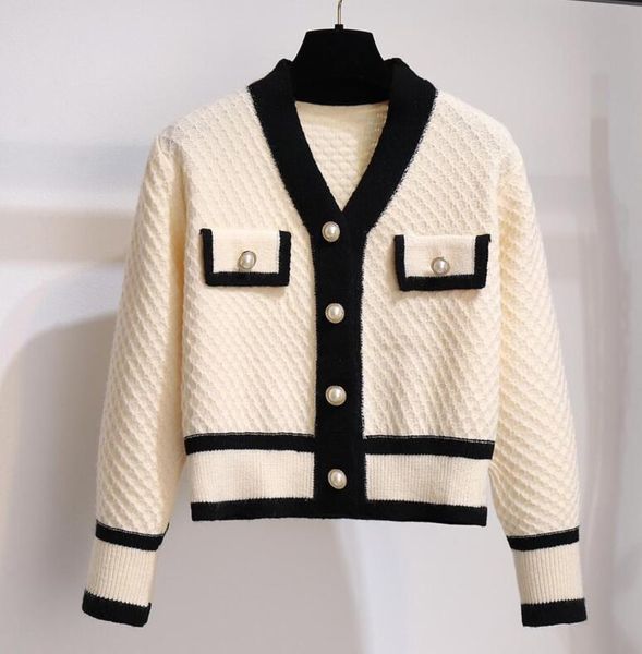 22 new women's sweaters loose casual brand women cardigan v-neck red designer sweaters, White;black
22 new women's sweaters loose casual brand women cardigan v-neck red designer sweaters, White;black