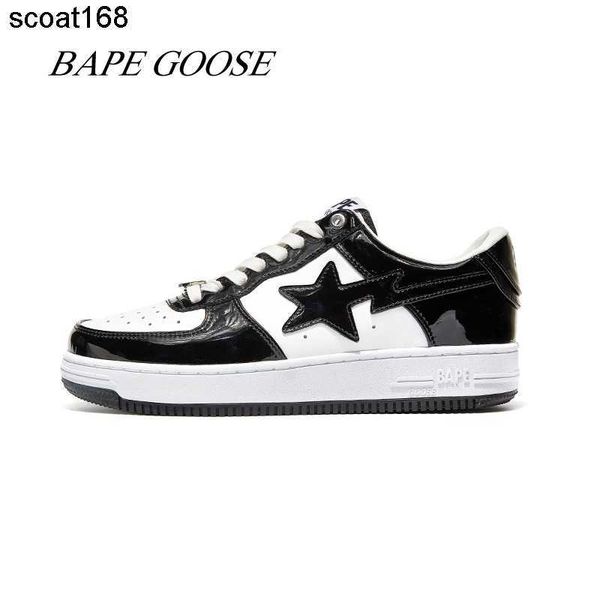 dress shoes designer apes goose height small white casual men women shoes, Black