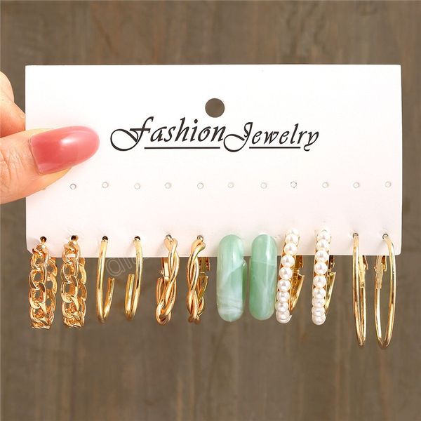 pearl dangle earring set acrylic gold color hollow chain drop earrings for women twist earrings trendy jewelry, Silver
pearl dangle earring set acrylic gold color hollow chain drop earrings for women twist earrings trendy jewelry, Silver