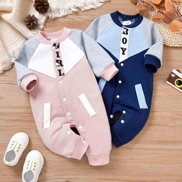 rompers newborn baby girls boys autumn winter jumpsuit long sleeves round neck button down brief patchwork warm romper j220922, Blue
rompers newborn baby girls boys autumn winter jumpsuit long sleeves round neck button down brief patchwork warm romper j220922, Blue