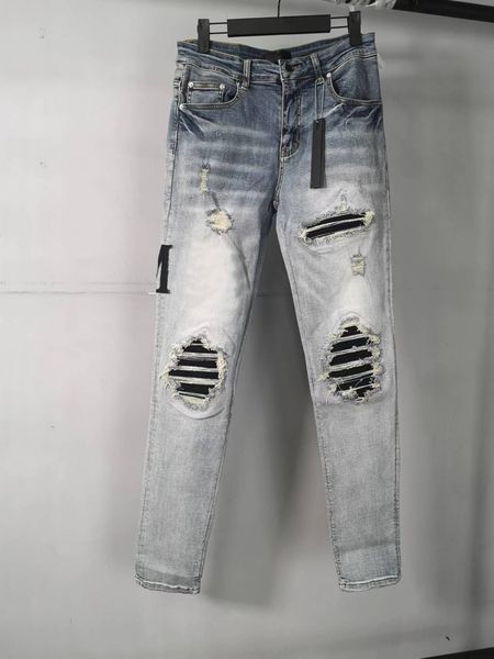 designer jeans slim fit blue wash denim with patch mens distressed skinny jeans clasic size 28-40
designer jeans slim fit blue wash denim with patch mens distressed skinny jeans clasic size 28-40