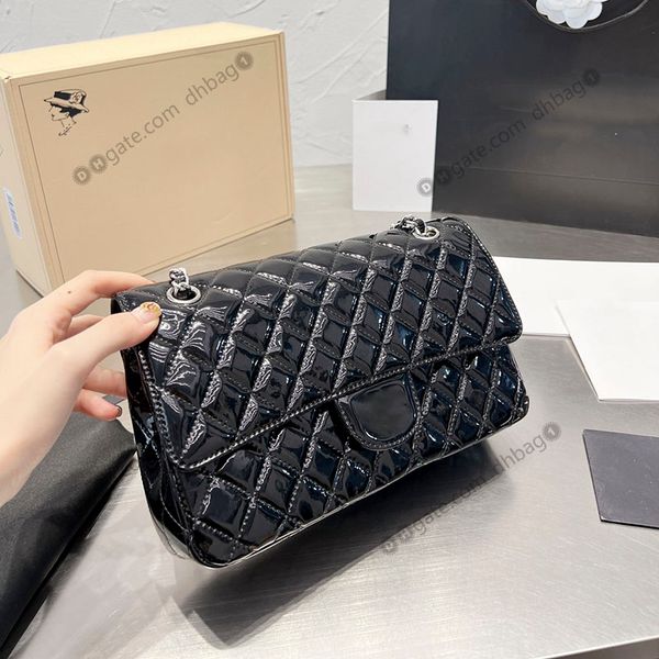 french fashion double flap designer bags quilted diamond pattern patent leather handbags silver metal hardware crossbody shoulder bags luxur
french fashion double flap designer bags quilted diamond pattern patent leather handbags silver metal hardware crossbody shoulder bags luxur