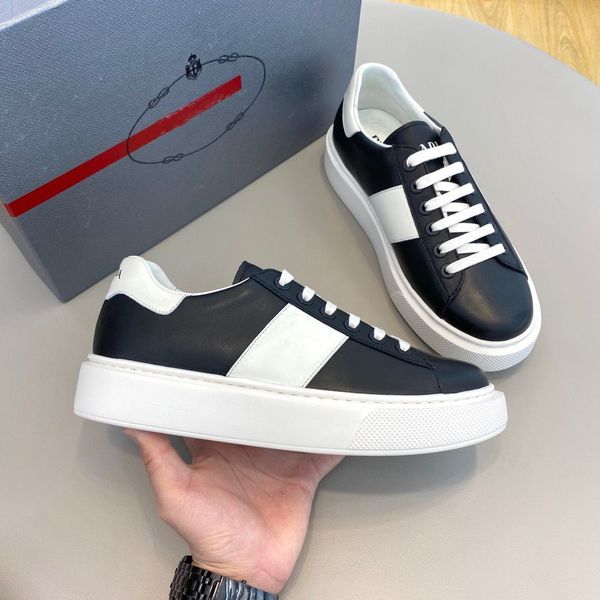 macro re-nylon & brushed leather sneakers shoes platform men skateboard walking comfort footwear walking box eu38-46, Black
macro re-nylon & brushed leather sneakers shoes platform men skateboard walking comfort footwear walking box eu38-46, Black
