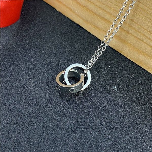mens designer necklace love necklace woman jewelry b7212300 plated rose gold chain fashion double rings christmas day gift diamond necklaces, Silver
mens designer necklace love necklace woman jewelry b7212300 plated rose gold chain fashion double rings christmas day gift diamond necklaces, Silver