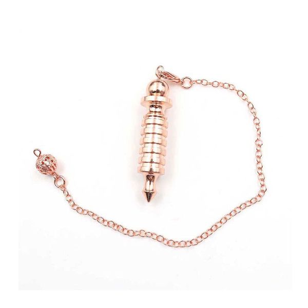 metal pendulum pendant for dowsing divination reiki healing spiritual wicca men amulet screw shape pendule charmy jewelry bo960, Silver
metal pendulum pendant for dowsing divination reiki healing spiritual wicca men amulet screw shape pendule charmy jewelry bo960, Silver