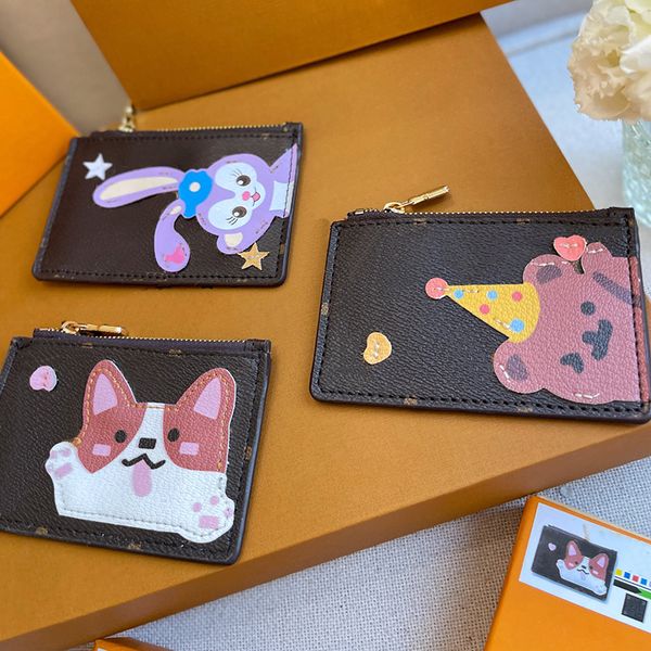designer women cartoon animal monograms pattern card holders france paris brand l printed coin purses lady key buckle zipper pouch wallet lu, Brown;gray
designer women cartoon animal monograms pattern card holders france paris brand l printed coin purses lady key buckle zipper pouch wallet lu, Brown;gray