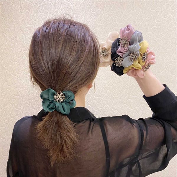 hair rope cute women large ring mesh yarn alloy diamond high elastic hair rubber bands, Pink
hair rope cute women large ring mesh yarn alloy diamond high elastic hair rubber bands, Pink