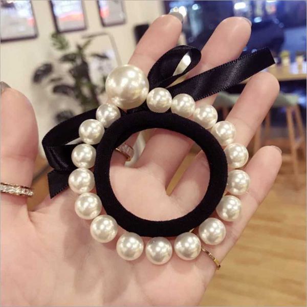 2019new high-end boutique hair accessories women's pearl beaded ribbon bow high-elastic fashion hair band hair rope rubber band, Pink
2019new high-end boutique hair accessories women's pearl beaded ribbon bow high-elastic fashion hair band hair rope rubber band, Pink