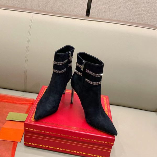 ankle margot rene caovilla boots embellished suede snake strass stiletto heeled side zip pointed toe stiletto heel booties luxury designer y, Black
ankle margot rene caovilla boots embellished suede snake strass stiletto heeled side zip pointed toe stiletto heel booties luxury designer y, Black
