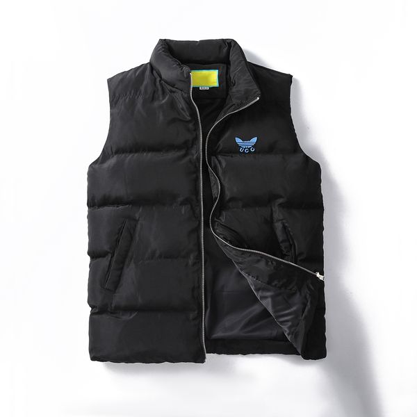men's vest vest down jacket warm and comfortable black 3 paired with european brand windbreaker style classic embroidery pattern sleeve, Black;white
men's vest vest down jacket warm and comfortable black 3 paired with european brand windbreaker style classic embroidery pattern sleeve, Black;white
