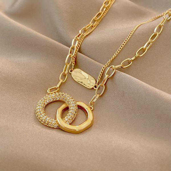 925 fashionable simple titanium steel necklace jewelry necklaces pendants love clover gold men chain saturn luxury chains designer pendant n, Silver
925 fashionable simple titanium steel necklace jewelry necklaces pendants love clover gold men chain saturn luxury chains designer pendant n, Silver