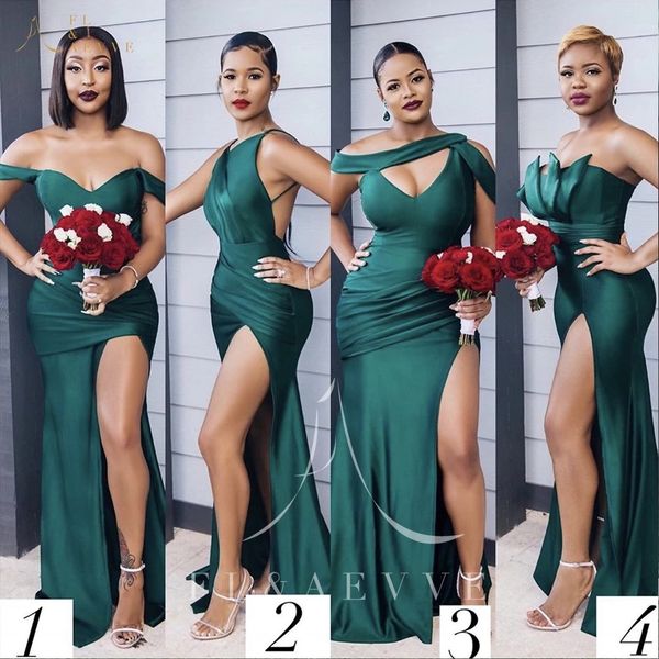 green satin evening bridesmaid dresses 2023 elegant party dress mermaid side split plus size maid of honor bridesmaids formal gowns gf0923x2, Black;red
green satin evening bridesmaid dresses 2023 elegant party dress mermaid side split plus size maid of honor bridesmaids formal gowns gf0923x2, Black;red