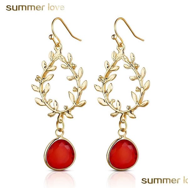 hoop huggie new elegant gold olive branches leaf crystal dangle earring for women fashion plating drop wedding valentines day jewelr dhpef, Golden;silver
hoop huggie new elegant gold olive branches leaf crystal dangle earring for women fashion plating drop wedding valentines day jewelr dhpef, Golden;silver