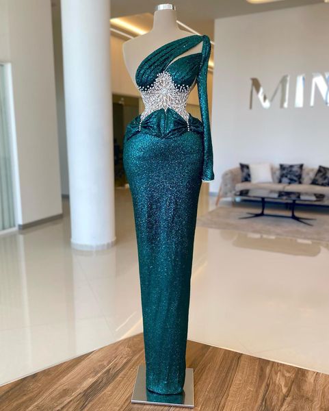 sparkly dark green mermaid prom dresses one shoulder sequined beaded evening gowns arabic floor length women gowns vestidos, Black
sparkly dark green mermaid prom dresses one shoulder sequined beaded evening gowns arabic floor length women gowns vestidos, Black