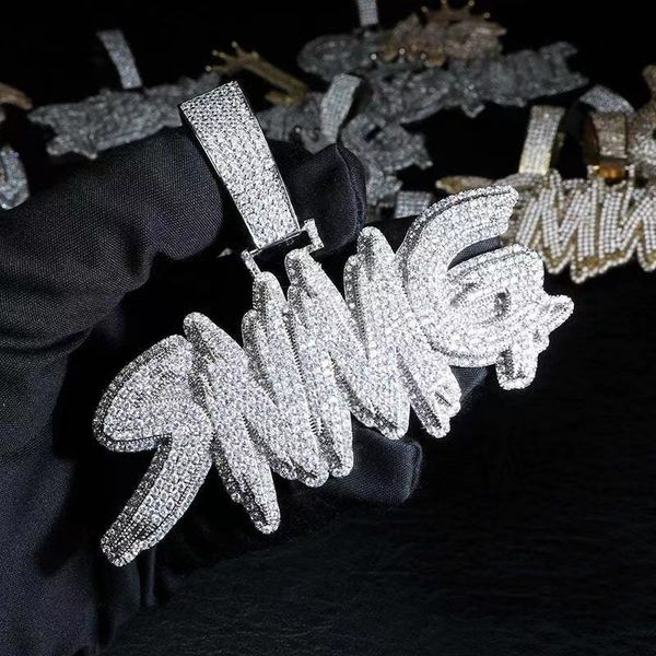 men women fashion necklace gold plated full bling cz diy custom name letter necklace with 3mm 24inch rope chain nice gift, Silver
men women fashion necklace gold plated full bling cz diy custom name letter necklace with 3mm 24inch rope chain nice gift, Silver
