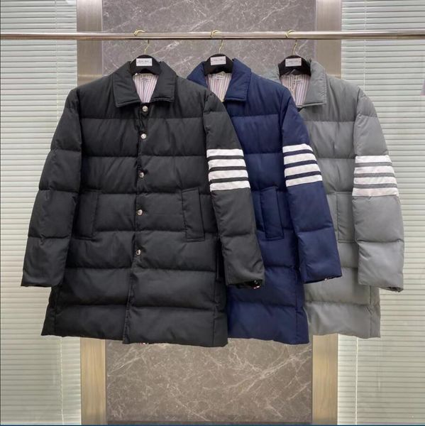 men's down jacket classic striped webbing slim lapel long ladies couple thick warm casual coat #m-xxl, Black
men's down jacket classic striped webbing slim lapel long ladies couple thick warm casual coat #m-xxl, Black