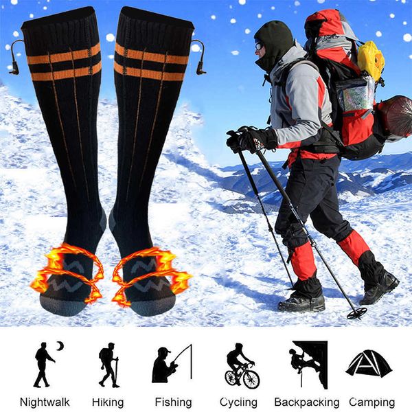 men's socks heated comfortable warm winter electric heating battery powered men and women fishing camp hiking y2209, Black
men's socks heated comfortable warm winter electric heating battery powered men and women fishing camp hiking y2209, Black