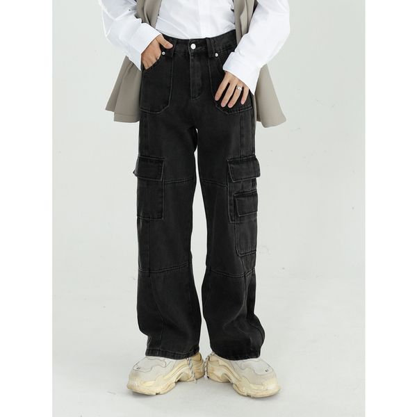 men's jeans black clothing men autumn vintage washed loose wide leg pants straight cargo baggy denim streetwear 220922, Blue
men's jeans black clothing men autumn vintage washed loose wide leg pants straight cargo baggy denim streetwear 220922, Blue