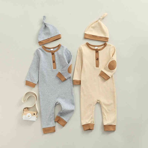 rompers newborn baby boys girls clothes autumn fashion romper casual cotton jumpsuit long sleeves winter fall baby hat outfit j220922, Blue
rompers newborn baby boys girls clothes autumn fashion romper casual cotton jumpsuit long sleeves winter fall baby hat outfit j220922, Blue