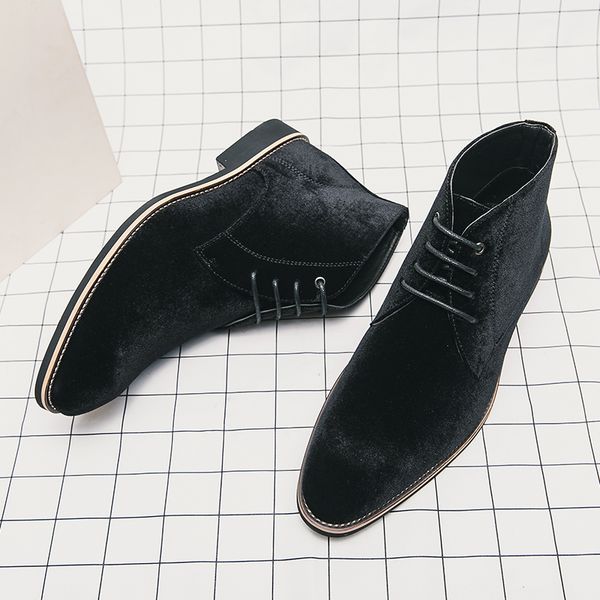 chelsea boot men shoe martin boots suede solid color pointed toe lace-up casual leather shoes daily workplace l wedding business dress shoes, Black
chelsea boot men shoe martin boots suede solid color pointed toe lace-up casual leather shoes daily workplace l wedding business dress shoes, Black