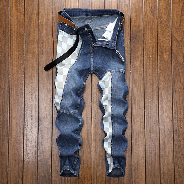 men's jeans jean homme pants slim denim trousers biker male straight casual designer hosen herren streetwear 220922, Blue
men's jeans jean homme pants slim denim trousers biker male straight casual designer hosen herren streetwear 220922, Blue