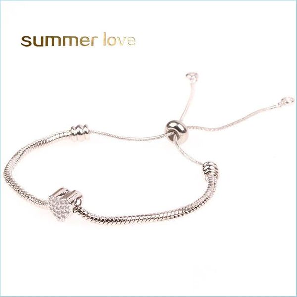 bangle heart cubic zircon bracelet for women fashion adjustable gold sier rose snake chain charm bracelets jewelry lover gift drop de dh3mi, Black
bangle heart cubic zircon bracelet for women fashion adjustable gold sier rose snake chain charm bracelets jewelry lover gift drop de dh3mi, Black