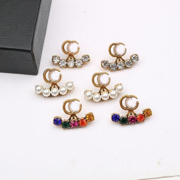 classic letter stud 18k gold plated luxury brand designers geometric 925 silver famous women double colorful crystal rhinestone earrings wed, Golden;silver
classic letter stud 18k gold plated luxury brand designers geometric 925 silver famous women double colorful crystal rhinestone earrings wed, Golden;silver