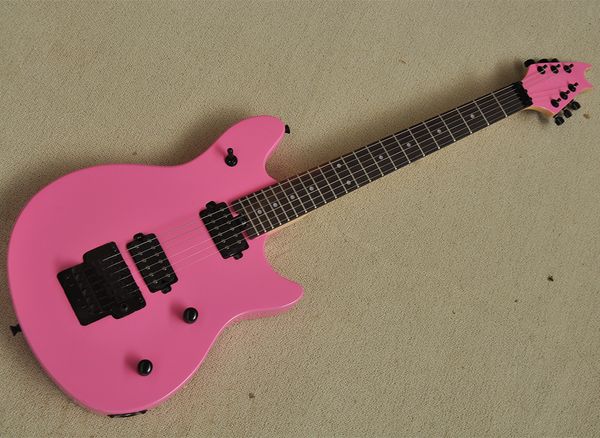 6 strings pink electric guitar with floyd rose rosewood fretboard can be customized
6 strings pink electric guitar with floyd rose rosewood fretboard can be customized