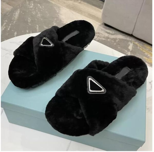 with box-designer women winter plush slippers indoor e shoes warm fox fur for slides flip flops size 35-40, Black
with box-designer women winter plush slippers indoor e shoes warm fox fur for slides flip flops size 35-40, Black