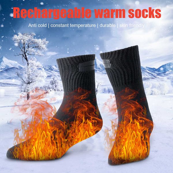 men's socks 1 pair winter smart electric heating breathable with 2500ma rechargeable power bank anti-cold heated thermal stockings y220, Black
men's socks 1 pair winter smart electric heating breathable with 2500ma rechargeable power bank anti-cold heated thermal stockings y220, Black