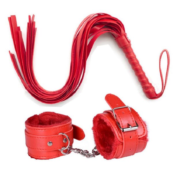costumes pu leather whip handcuffs set flirting flogging body restraints sm erotic bondage cosplay slave toys for couples gam, Black
costumes pu leather whip handcuffs set flirting flogging body restraints sm erotic bondage cosplay slave toys for couples gam, Black