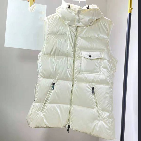 designer mens vests down short hooded women's sleeveless autumn and winter casual jacket couples warm waistcoat, Black;white
designer mens vests down short hooded women's sleeveless autumn and winter casual jacket couples warm waistcoat, Black;white