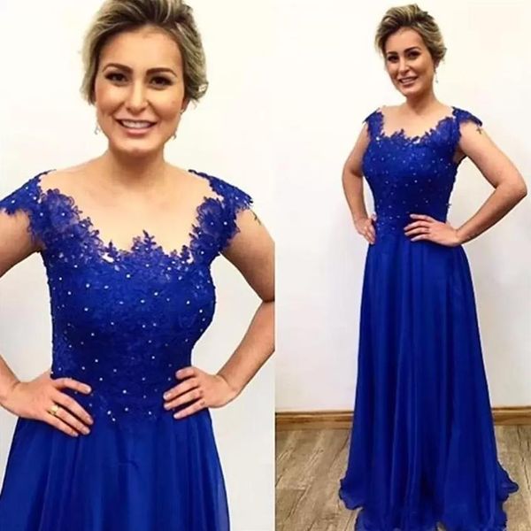 elegant mother of the bride dresses chiffon sheath royal blue applique cap sleeves beaded lace floor length wedding evening gowns, Black;red
elegant mother of the bride dresses chiffon sheath royal blue applique cap sleeves beaded lace floor length wedding evening gowns, Black;red